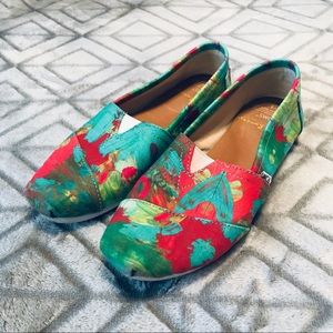 Toms Artsy Brushstroke Print Slip-Ons